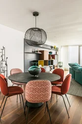 Kitchen With Colored Chairs Photo