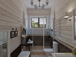 Bathroom Imitation Timber Design