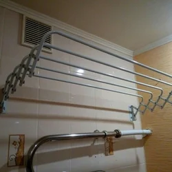 Wall-Mounted Dryer In The Bathroom Photo