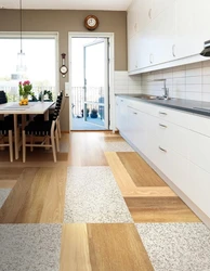 PVC tiles in the kitchen interior