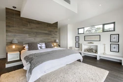 Bedroom design with white laminate