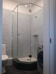 Стеклянный душ в ванной фото