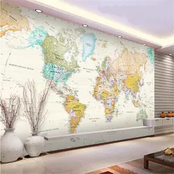 Карта мира в интерьере кухни