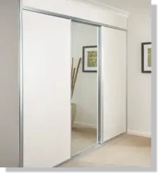 Sliding mirror doors for dressing room photo