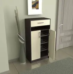 Chest of drawers for shoes in the hallway photo