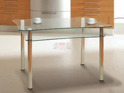 Glass tables for the kitchen photo