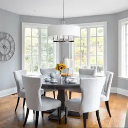 Gray kitchen table design