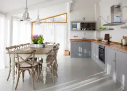 Gray Kitchen Table Design