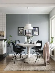 Gray kitchen table design