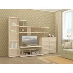 Living Room Wall With Chest Of Drawers Photo