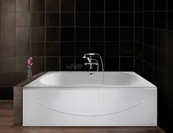 Акрылавая ванна фота з экранам