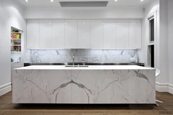 Marble kitchen facades photo