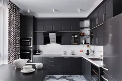 Темные угловые кухни фото дизайн
