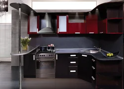 Dark corner kitchens photo design