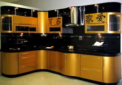 Dark corner kitchens photo design