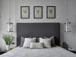 Bedrooms with white brick photo