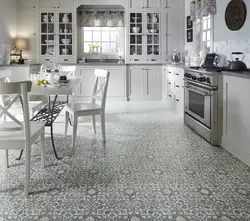 Mətbəx fotoşəkili üçün linoleum sinfi