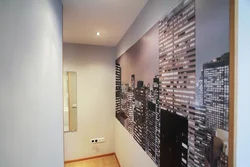How to glue wallpaper in the hallway photo