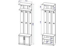 Полки для прихожей размеры фото