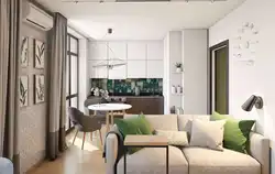 Design of a small apartment 40 sq m 2 rooms
