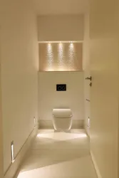 Design of a toilet with a box in an apartment