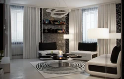 Design Of A Living Room In An Apartment With A Window