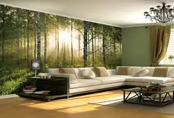 Wall design in the living room inexpensive photo