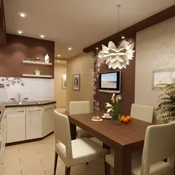 Kitchen interior wallpaper and ceilings
