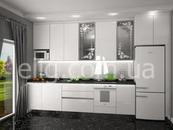 Кухня Бело Алюминиевый Фото