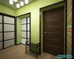 Green Doors In The Apartment Interior Photo