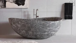 Дызайн ваннай з граніту