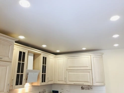 Photo of suspended ceilings in the kitchen 8 m