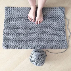 Knitted bath mats photo