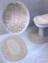 Knitted bath mats photo