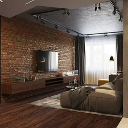 Loft style room design in an ordinary apartment