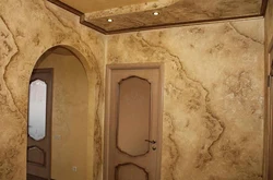 Decorative Plaster Of Walls In An Apartment With Your Own Hands Photo