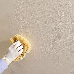 Decorative plaster of walls in an apartment with your own hands photo