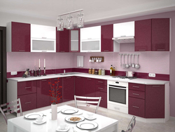 Garnet Colored Kitchen Photo