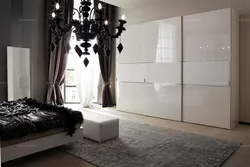 Шкаф белый глянец для спальни фото