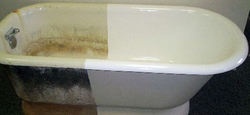 Enamel for cast iron bathtub photo