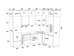 Kitchen furniture photo dimensions