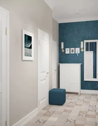 White And Blue Hallway Photo