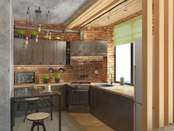 Mətbəx dizaynı 10 m2 loft