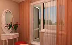 Балконная дверь в интерьере спальни