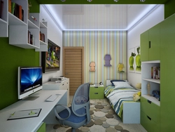 Дизайны прямоугольных спален для подростков