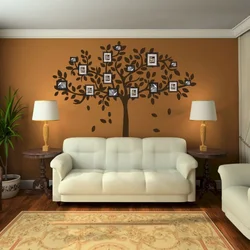 Как оформить стену обоями за диваном в гостиной фото