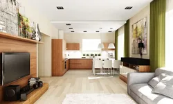 Kitchen living room 5 by 4 meters design
