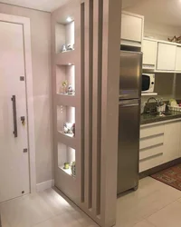 Дизайн прихожей с кухней без двери