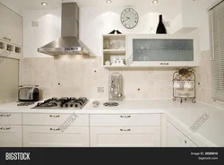 Kitchen design on the wall only hood