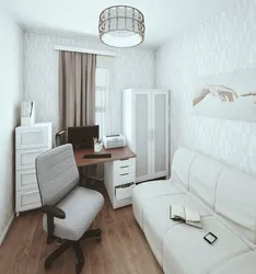 Дызайн спальні кабінета 18 кв м